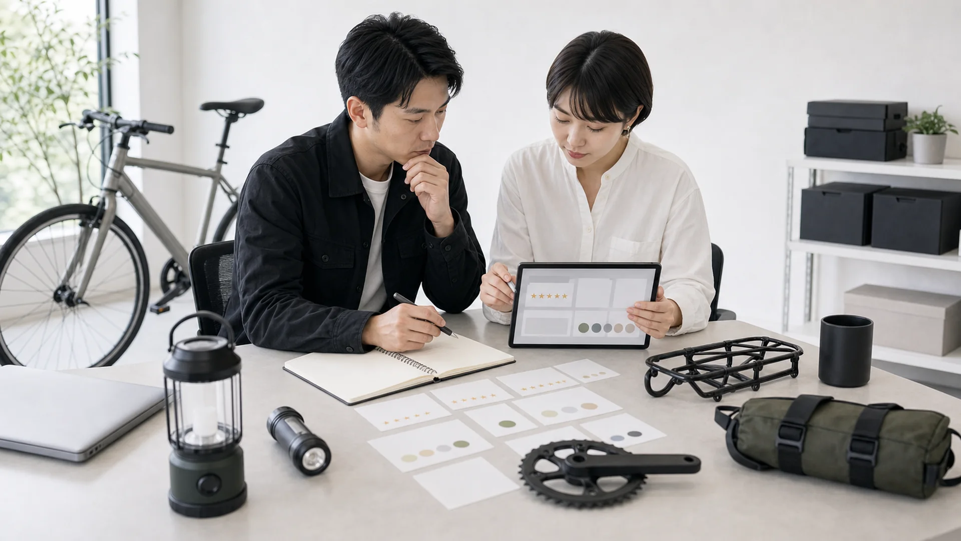 自転車販売のレビューと問い合わせを分析するEC運営