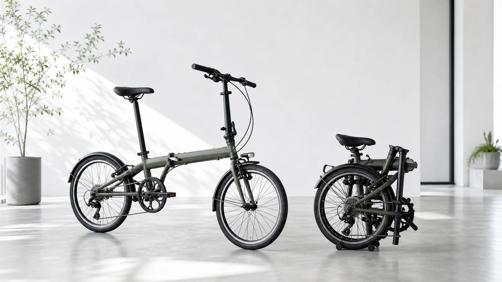 収納しやすい折りたたみ自転車