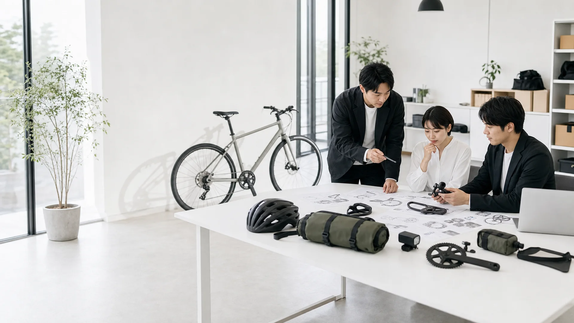 自転車メーカーの商品企画開発風景
